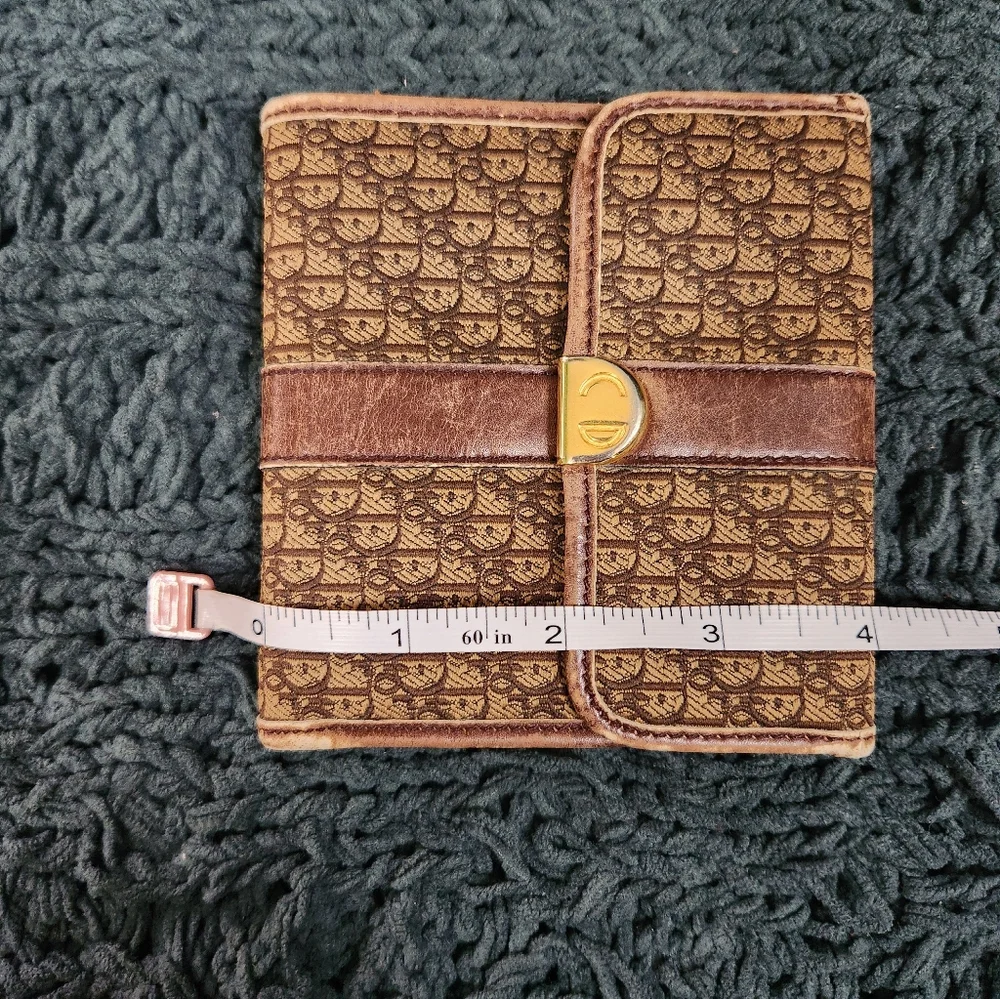 Vintage Christian Dior Trotter Monogram Canvas Trifold Wallet